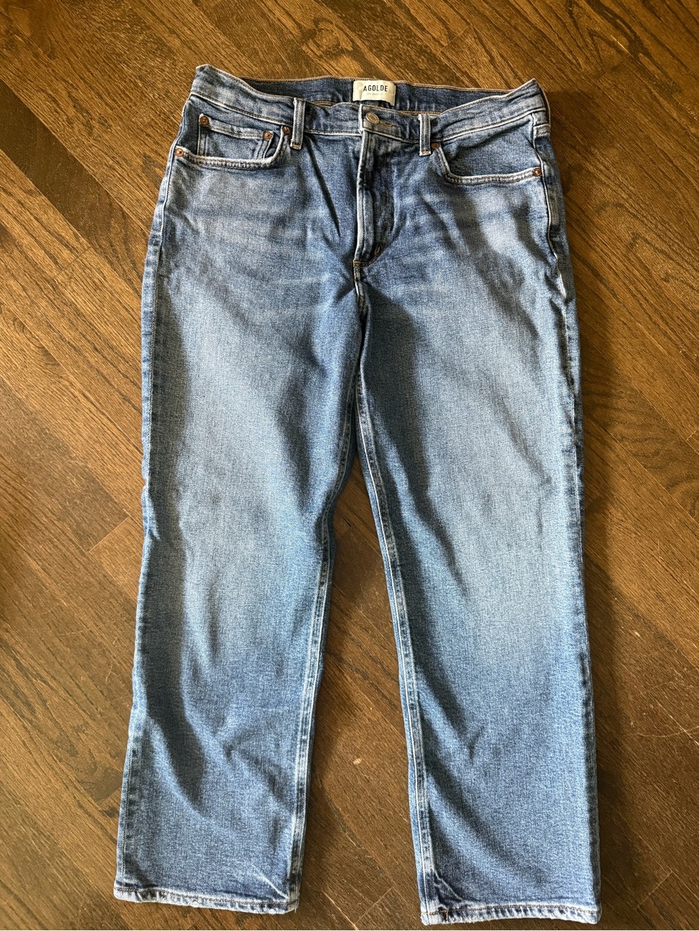 AGOLDE KYE Women’s Cropped Straight-Leg Size 30 Jeans